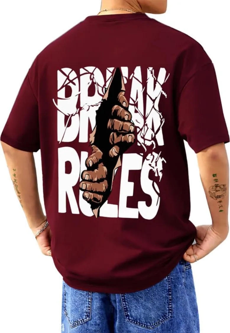 Break Rules Printed Tshirt